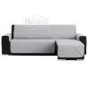 Cubre Chaise Longue Couch Cover Gris Claro