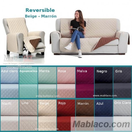 Cubre Sofá Acolchado Reversible Couch Cover Belmartí 