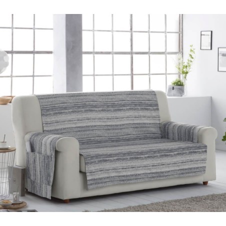 Cubre Sofá Jacquard Jana Gris