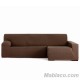 Funda Sofá Chaise Longue Troya Brazo Largo Derecho Chocolate