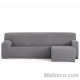 Funda Sofá Chaise Longue Troya Brazo Corto Derecho Gris