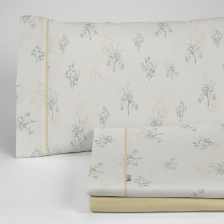 Juego de Sábanas Vairy Verde Estela 100% Algodón