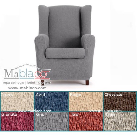 Funda de Sillón Orejero Elástica Troya 8 colores