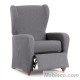 Funda de Sillón Relax Elástica Troya Gris