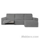 Funda Chaise Longue Relax Bielástica Roc Brazo Corto Derecha color gris