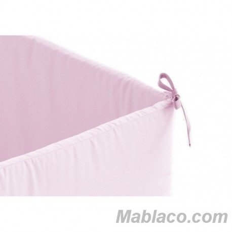 Chichonera Perimetral Lisa Pique 100% Algodón Rosa