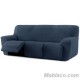 Funda de Sofa Relax Bielástica Roc 3 plazas 3 asientos color azul
