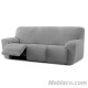 Funda de Sofa Relax Bielástica Roc 3 plazas 3 asientos color gris