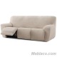 Funda de Sofa Relax Bielástica Roc 3 plazas 3 asientos color natural