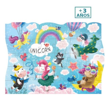 Puzzle Fantasía Unicornios Dodo +3 años
