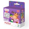 Caja presentación Puzzle para colorear 2 en 1 Ciervo y Pingüino Dodo +3 años Caja presentación Puzzle para colorear 2 en 1 Ciervo y Pingüino Dodo +3 años