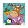 Puzzle para colorear 2 en 1 Ciervo y Pingüino Dodo +3 años - lado para montar Puzzle para colorear 2 en 1 Ciervo y Pingüino Dodo +3 años - lado para montar