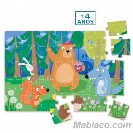 Puzzle mini Teddy y sus amigos Dodo +4 años