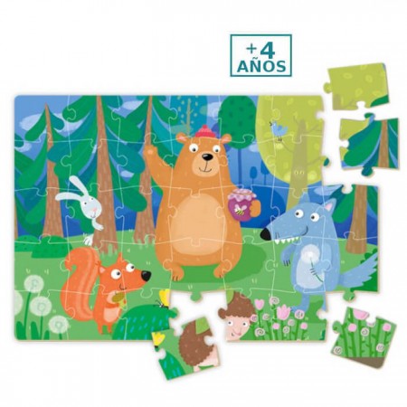 Puzzle mini Teddy y sus amigos Dodo +4 años - de niños