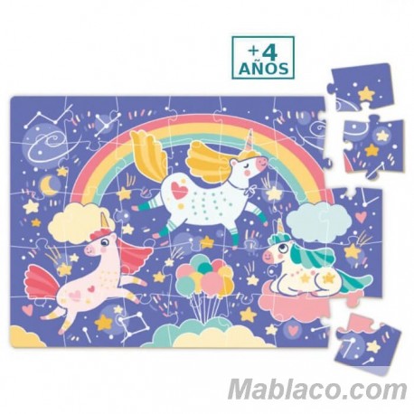 Puzzle mini Unicornios Dodo +4 años