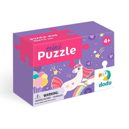 Caja presentación Puzzle mini Unicornios Dodo +4 años