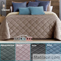 Edredón Comforter Terciopelo Reverso Borreguillo Sherpa 5 colores