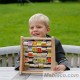 Niño jugando Ábaco Alfabeto Classic World +3 años Juguete madera