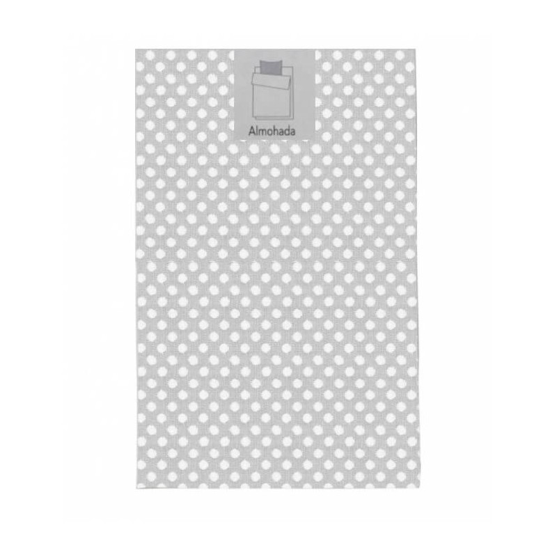 Funda de Almohada Estampada Luana Gris