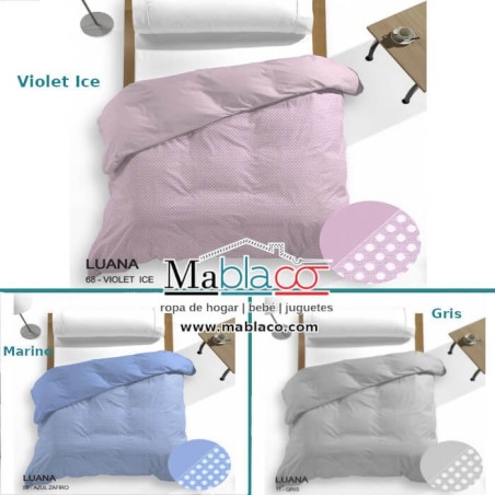 Funda Nórdica Reversible Luana Motitas 1 Pieza 3 colores