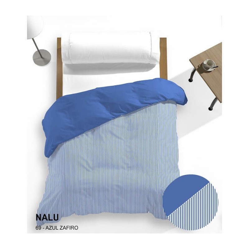Funda Nórdica Reversible Nalu Rayas Zafiro Funda Nórdica Reversible Nalu Rayas Zafiro