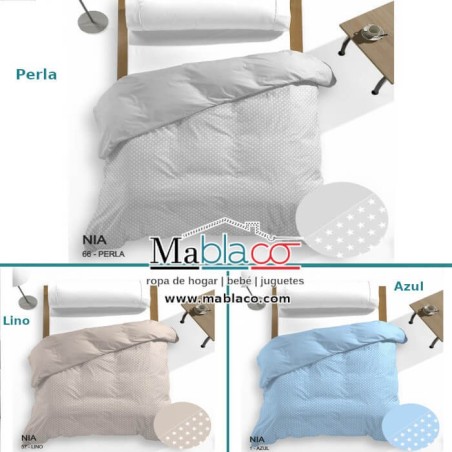 Funda Nórdica Reversible Nia Estrellas 3 colores