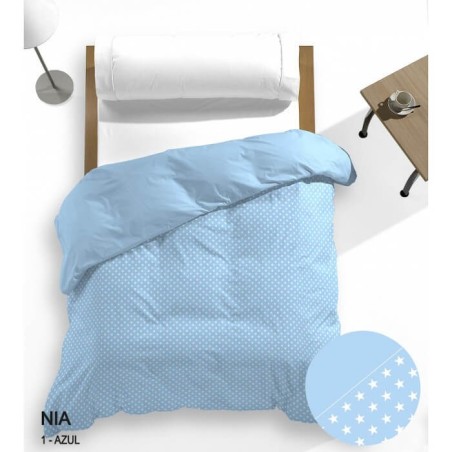 Funda Nórdica Reversible Nia Estrellas Azul