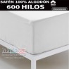 Sábana Bajera Blanca Satén 600 hilos 100% Algodón Sábana Bajera Blanca Satén 600 hilos 100% Algodón