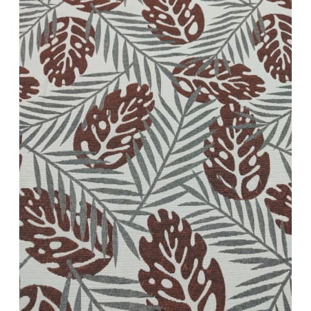 Colcha de Verano Jacquard Hojas Granate