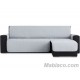 Cubre Chaise Longue Geo Teflón Gris Claro Derecha