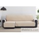 Cubre Chaise Longue Velvet Terciopelo Beige Izquierda