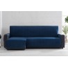 Cubre Chaise Longue Velvet Terciopelo Azul Izquierda