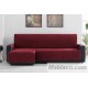 Cubre Chaise Longue Velvet Terciopelo Rojo Izquierda