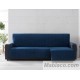 Cubre Chaise Longue Velvet Terciopelo Azul Derecha