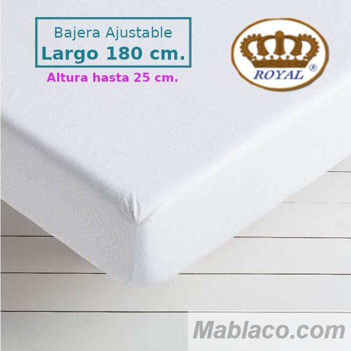 Rascacielos billetera Retencion Sábana Bajera Ajustable Largo 180 y alto 25 cm Royal