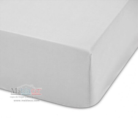 Sábana Bajera Gris Perla Largo Especial 180 cm. y altura hasta 25 cm. Royal