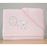 Juego Sábanas Bebé Invierno Microlina Osito Vichy Rosa Juego Sábanas Bebé Invierno Microlina Osito Vichy Rosa