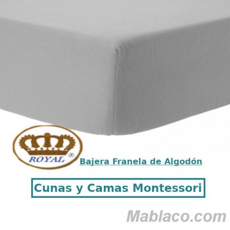 Sábana bajera 100% Algodón Gris 200x200 [Cama 200] BASIC