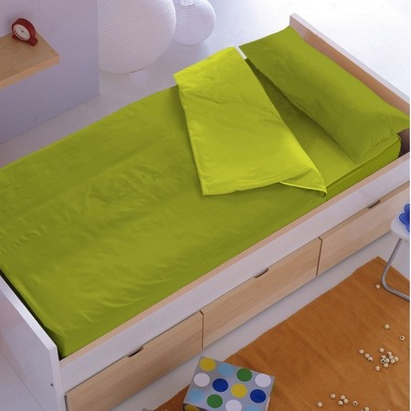 Saco Nórdico Bebé Liso Musgo - Pistacho - de cama
