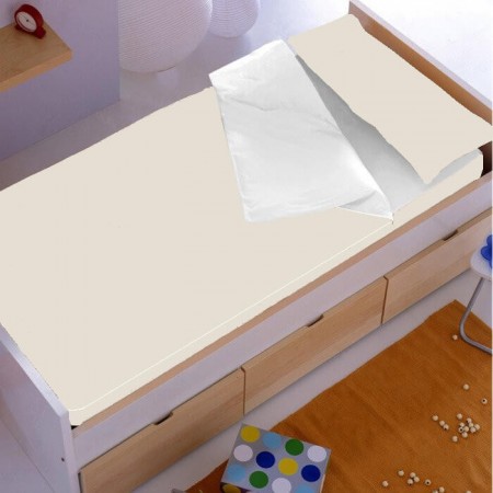 Saco Nórdico Liso Bicolor Arena Blanco cama 90 - de niños