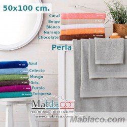 Pack 2 Toallas Lavabo 50x100cm 100% Algodón Color Gris