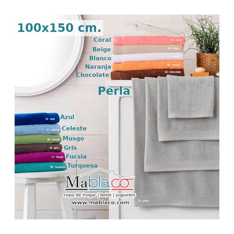 Toallas Baño 450gr 100x150 100% Algodón Blanco