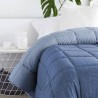 Edredón Nórdico Lino Reversible Marino