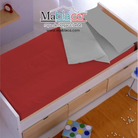 Saco Nórdico Coralina Rojo - Gris claro