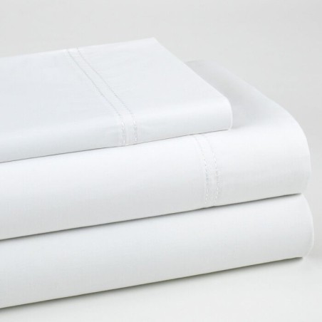 Juego de Sábanas Blancas 300 hilos 100% Algodón Orgánico