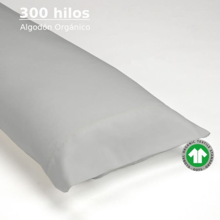 Funda de Almohada Perla 300 hilos 100% Algodón Orgánico Vainica