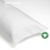 Funda de Almohada Blanca 300 hilos 100% Algodón Orgánico Pespunte Funda de Almohada Blanca 300 hilos 100% Algodón Orgánico Pespunte