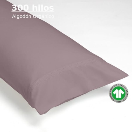 Funda de Almohada Nectar 300 hilos 100% Algodón Orgánico Pespunte