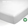 Sábana Bajera Blanca Satén 300 hilos 100% Algodón Orgánico Sábana Bajera Blanca Satén 300 hilos 100% Algodón Orgánico