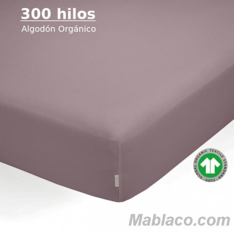 Sábana Bajera Nectar Satén 300 hilos 100% Algodón Orgánico